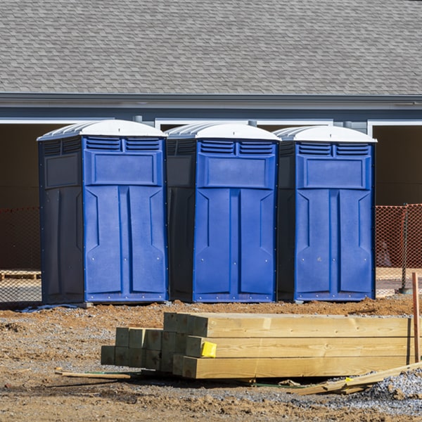 what is the expected delivery and pickup timeframe for the portable restrooms in Stallings